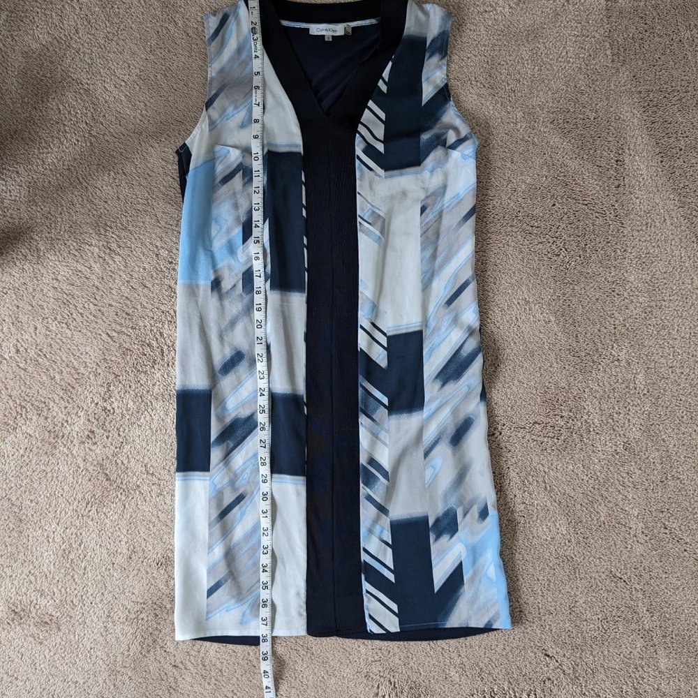 Calvin Klein - blue geometric dress - Picture 8 of 8